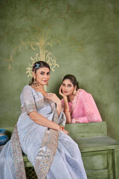 SUMITRA 104 COLOUR'S 104A TO 104F DESIGNER BANARASI SAREE WHOLESALER IN SURAT